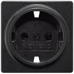 Siemens 5UH1203 DELTA i-system Steckdosenabdeckung ohne Einsatz, carbonmetallic