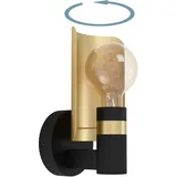 EGLO Deckenleuchte "HAYES", gold (schwarz, und gold aus Stahl - exkl. E27 - 40W, Wandleuchte
