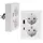 ChiliTec MILOS Schutzkontakt-Steckdose 2-fach 2in1, USB-A+C/PD, 16A/250V, weiß