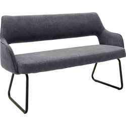 MCA furniture Polsterbank Bangor, Sitzbank frei im Raum stellbar,Stoffbezug, Breite 175 cm grau