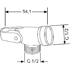 Kludi Brausehalter mit Gelenkstück