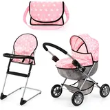 Bayer Puppenwagen Set, rosa«,
