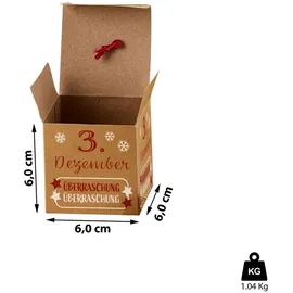 Cepewa DIY-Adventskalender Set 24 Boxen