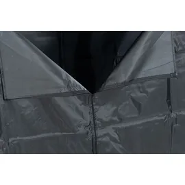 deluke Kaminholzregal Aluminium 70 x 165 x 165 cm Schwarz