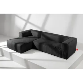Konsimo Ecksofa Ferox ¦ schwarz ¦ Maße (cm): B: 305 H: 73