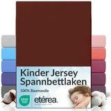 etérea Himmlische Qualität Spannbettlaken Jersey 80 x 180 cm rot