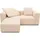 Raum.Id Ecksofa Gerrid L-Form« Cord, Modulsofa, bestehend aus 2 Eckelementen + 1 Hocker