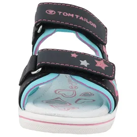 Tom Tailor Sandale Blau/Rosa/Türkis 33