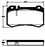 TRISCAN Bremsbelagsatz, Scheibenbremse 811023039 für Mercedes