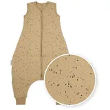 Meyco Baby Rib Mini Spot Tog 2.0 Schlafsack - Toffee Melange - 80 cm