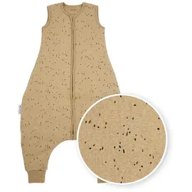 Meyco Baby Rib Mini Spot Tog 2.0 Schlafsack - Toffee Melange - 80 cm