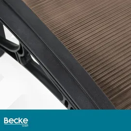 OEM Vordach über der Eingangstür 200 x 100 cm braun
