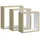 vidaXL Würfelregal 3 tlg. Wandregal 3 x 3 x 30 cm Weiß