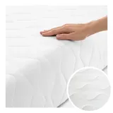 kingmatratzen Matratzenbezug 80 x 200 cm weiß