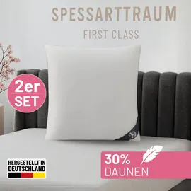 SPESSARTTRAUM Federkissen FIRST CLASS 80 x 80 cm Weiß
