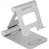 DeLock Tablet Standhalterung verstellbar für Tablets Aluminium Silber