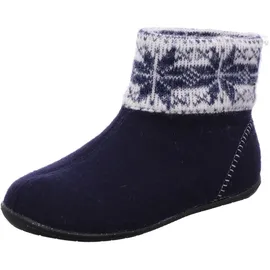 ROHDE Damen Pantoffel Stiefelette Filz 6869, Größe:40 EU, Farbe:Blau - 40