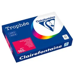 Clairefontaine Kopierpapier Trophée kirschrot DIN A4 160 g/m2 250 Blatt