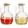 Relaxdays Öl- & Essigkanne 2er Set 180 ml Glas transparent