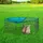Relaxdays Freilaufgehege Ø 110 x 40 cm grün