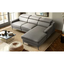 Uno Eckcouch Leder 2-Sitzer Beige