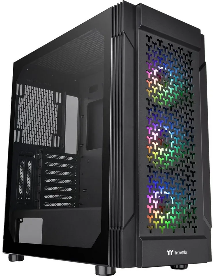 Thermaltake PC-Gehäuse Thermaltake Versa T27 TG ARGB, Tower-Gehäuse schwarz