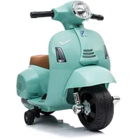 Lemodo Vespa Kinder Elektrofahrzeug, Elektro Motorrad, grün