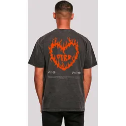 T-Shirt F4NT4STIC "Valentines Streetwear", Herren, Gr. 3XL, schwarz, Obermaterial: 100% Baumwolle, casual, oversize, Rundhals, Kurzarm ohne Bündchen, Shirts, Premium Y2K Streetwear