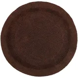 BADEMATTE 80 cm rund, 100% Baumwolle, wendbar