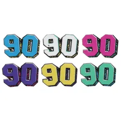 90er Jahre Party XL Konfetti aus Holz 90s