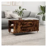 furnicato Couchtisch Braun Räuchereiche 102 x 44,5 x 50 cm