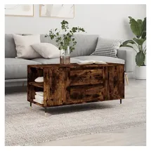 furnicato Couchtisch Braun Räuchereiche 102 x 44,5 x 50 cm