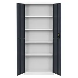 VCM Malivo Aktenschrank 80 x 180 x 40 cm schwarz