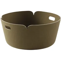 Muuto Restore Round Aufbewahrungskorb, braungrün