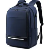 VODLBOV Laptop Rucksack 17 Zoll Business Rucksack multifunktionale Schulrucksack Reisen wasserdichte Rucksack Laptoptasche mit USB-Ladeanschluss Reisen/Business/College/Männer/Frauen Blau