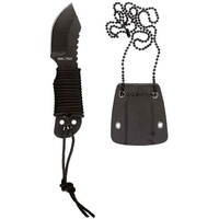 Mil-Tec Unisex – Erwachsene Paracord Neck Knife, Schwarz, 9 cm