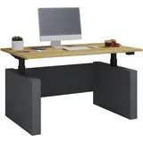 VCM Schreibtisch Salia Eiche / Braun