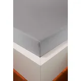 Hefel Spannbettlaken Jersey-Lyocell 90 x 120 - 190 x 220 cm grau