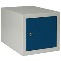 Nordwest Handel AG Schließfachschrank Stahl H450xB450xT450mm lichtgrau/enzianblau 1 Abt.