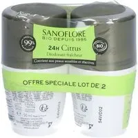 SANOFLORE Déodorant Citrus efficacité 24h certifié bio Rouleau 100 ml