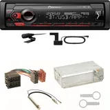 Pioneer MVH-S420DAB DAB+ AUX Bluetooth Einbauset für Seat Ibiza 6L Arosa Cordoba