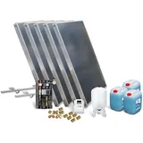 Solar-Paket Brauchwasser 5x AMP 2.0 Flachkollektor 10,05 qm Schrägdachmontage