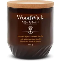 Woodwick Renew Incense & Myrrh Duftkerze 184 g braun