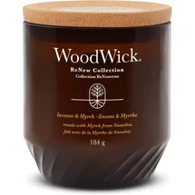 Woodwick Renew Incense & Myrrh Duftkerze 184 g braun