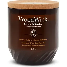 Woodwick Renew Incense & Myrrh Duftkerze 184 g braun