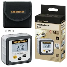 LASERLINER Digitale Wasserwaage MasterLevel Box Schwarz/Grau 0,06 m