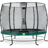 EXIT TOYS Elegant Trampolin 305 cm inkl. Economy Sicherheitsnetz grün