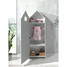 Vipack Spielbett Pino 90 x 200 cm Kiefer massiv grau lackiert