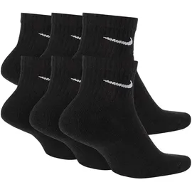Nike Everyday Cushioned Knöchelsocken 6er Pack schwarz/weiß 34-38