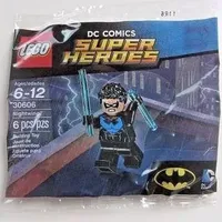 LEGO Super Heroes: Batman III MiniFigure - NightWing (Blue, 2016) From Set 30606 by LEGO